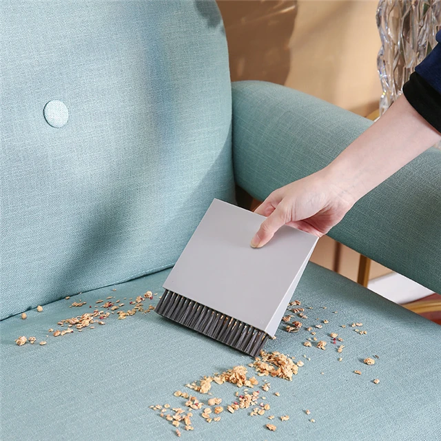 

Three-piece Set of Replaceable Brush Head Desktop Cleaning Brush Wet and Dry Wiper Broom Household Cleaning Tool, As show