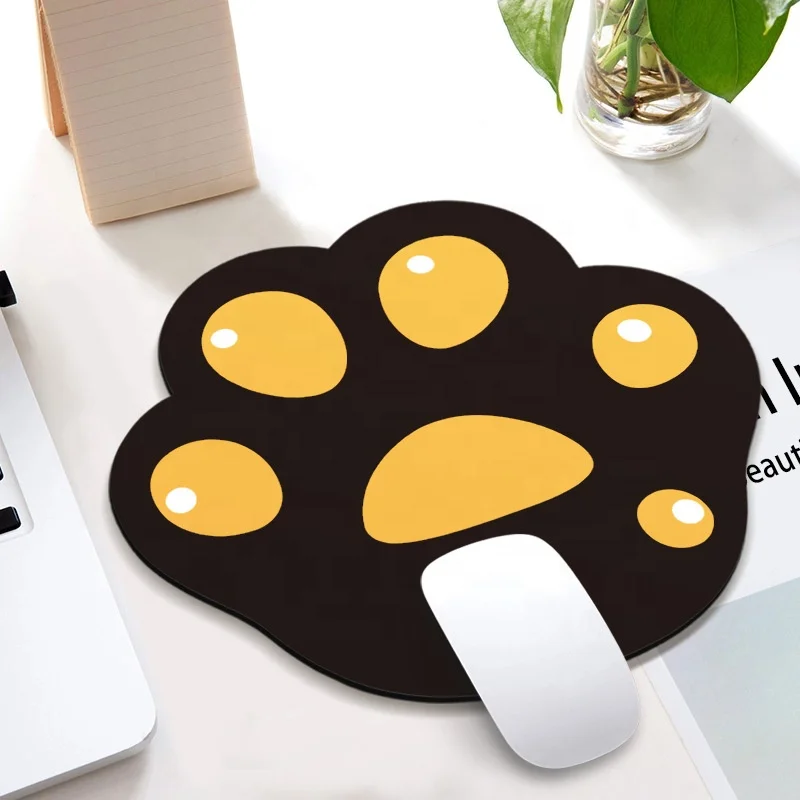 

2021 New creative desk mat custom cute kawaii cat paw mouse pad