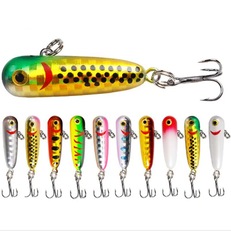 

3.5cm 2.3g 10 colors mini Trout wobbler minnow bait artificial hard fishing lure