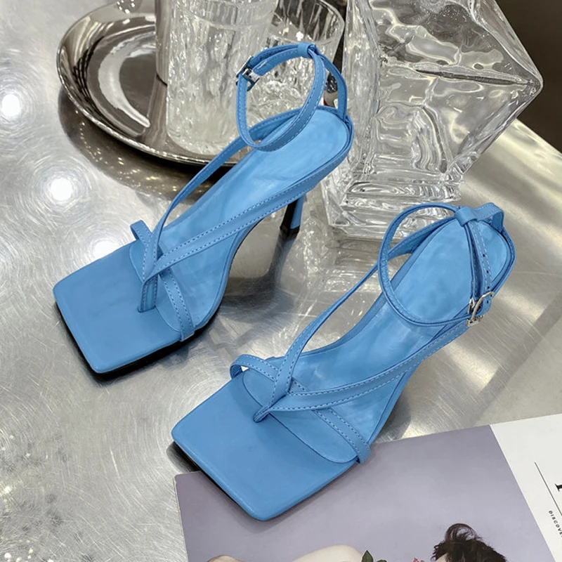 

2022 summer Ankle Strap Women Sandals Fashion Brand Thin High Heel Gladiator Sandal Narrow Band Party Dress sandals Shoes