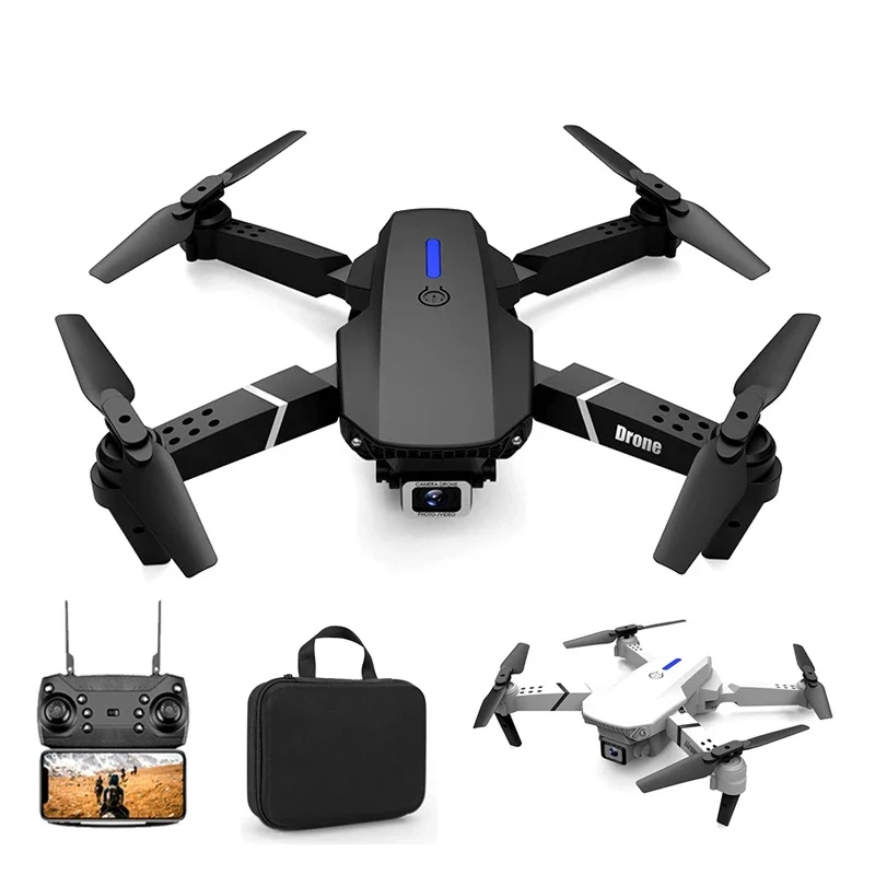 

E88 Mini Drone Foldable Altitude Hold Quadcopter Drones with 4K HD Camera WIFI FPV Hight Hold 4k dron E525 VS E68 E58