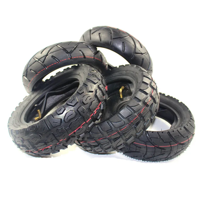 

10x3 Inch Electric Scooter Off Road 80/65-6 Snow Tire Ice Tyre Inner Tube for Electric Scooter 10 Zero 10X 10*3.0 255x80, Black
