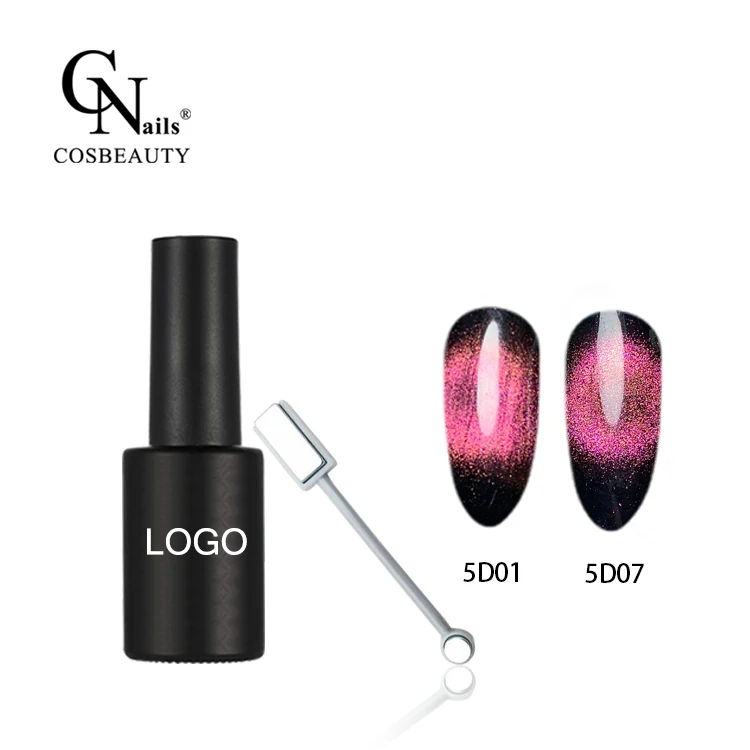 

A Popular new spar color change cat eye gel super shiny uv nail gel magnetic gel nail supplies, 12 colors