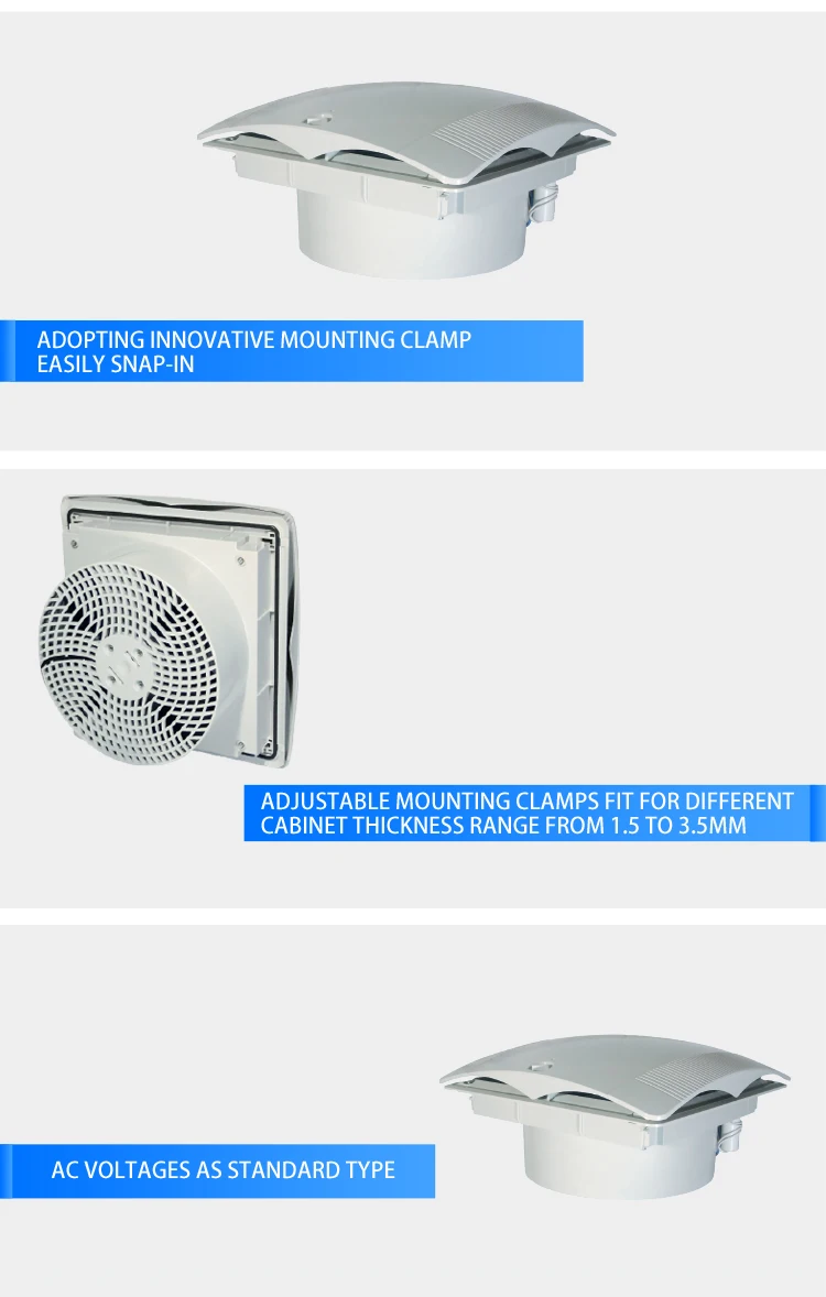 Roof Exhaust Fans, 350*350*178mm, 580-1400m3/h - detail 6