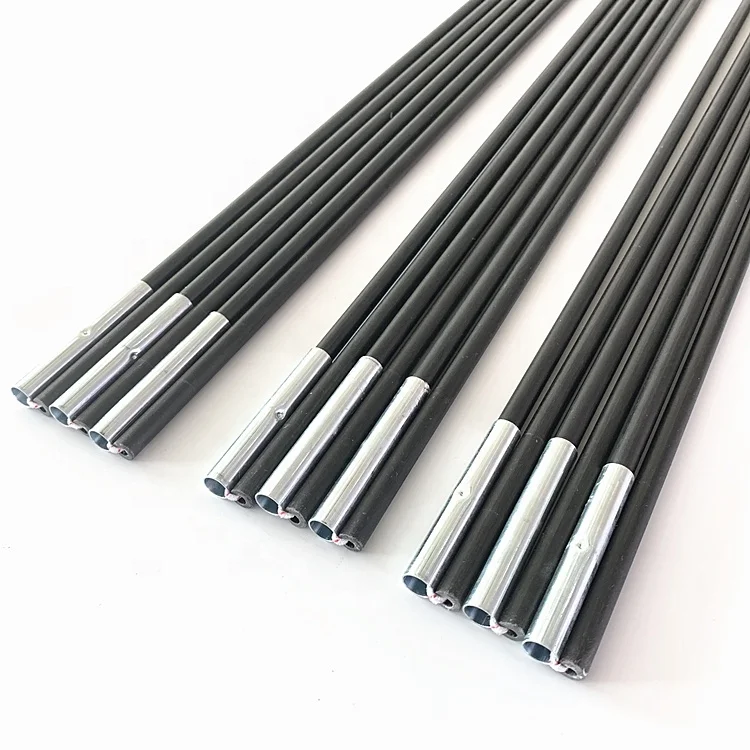 

FRP 12.7 mm Mosquito Net Flexible Tent Rod Fibreglass tent pole products, Black or as customized