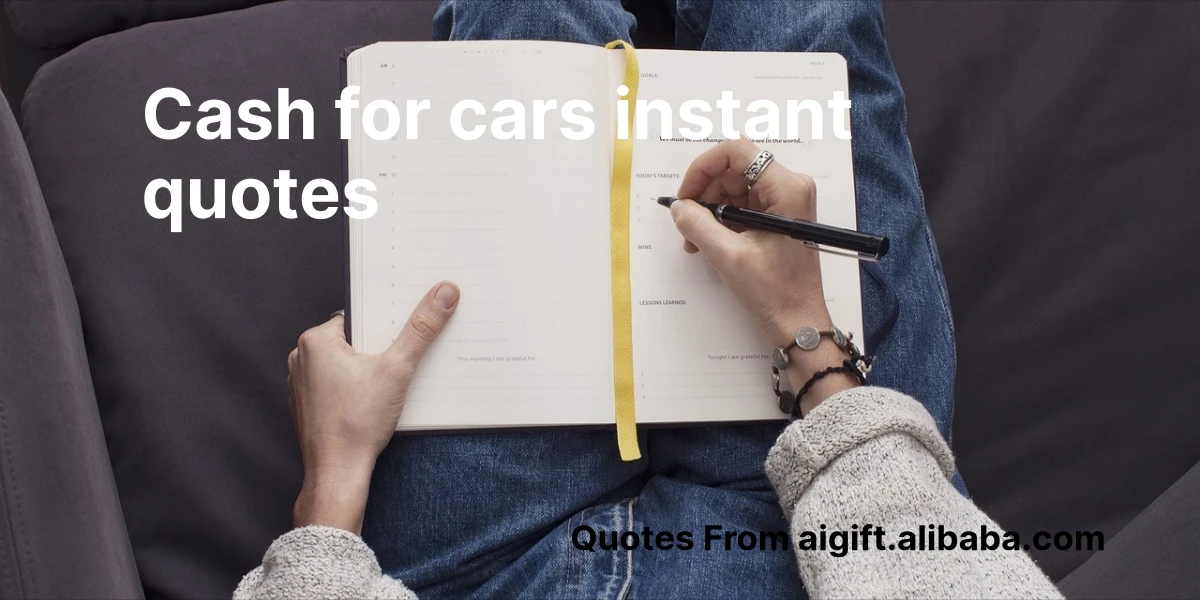 cash for cars instant quotes