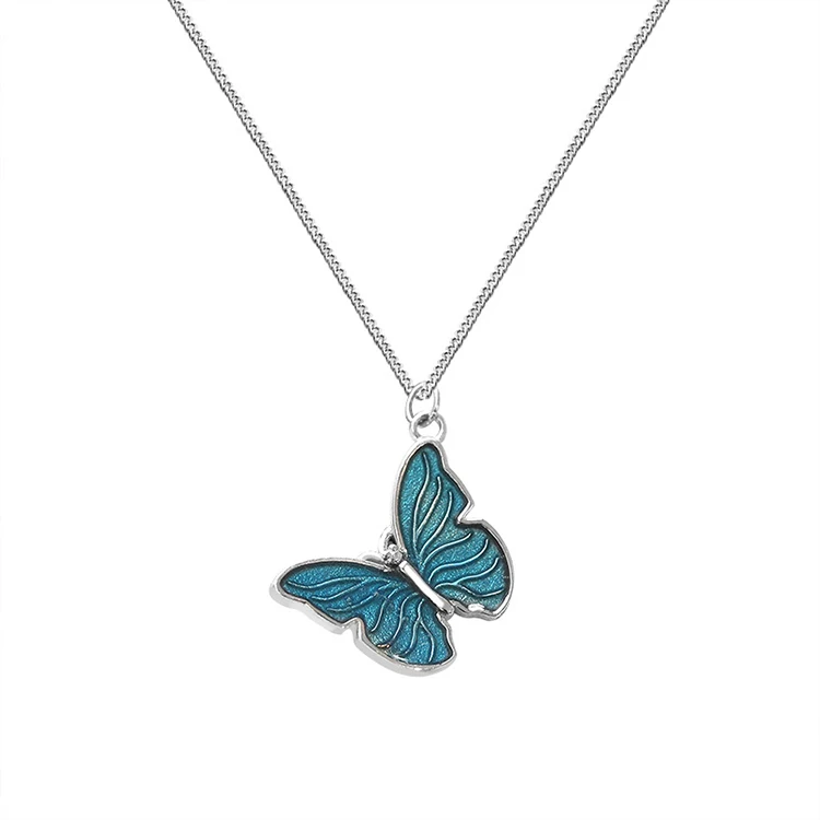 

New butterfly clavicle chain female necklace Dongdaemun Korea s925 sterling, Picture shows