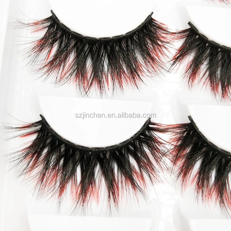 

Wholesale 16 styles E01-E08 5 pairs high quality colorful mink eyelash light and soft eyelashes