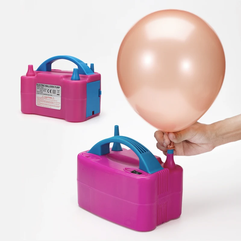 

factory wholesale high quality plastic electric balloon pump, Pink