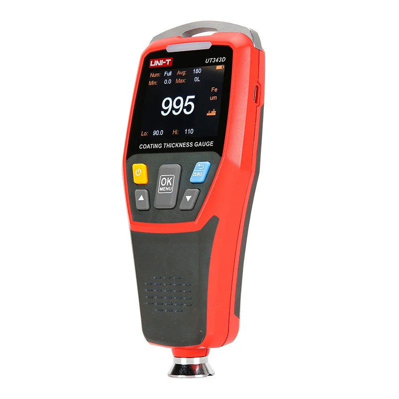 

UNI-T UT343D 500 group storage data and USB data transmission coating thickness gauge