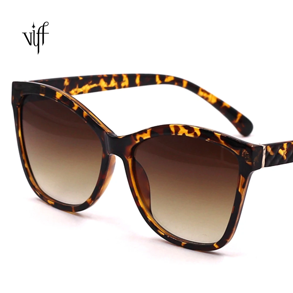 

VIFF HP20206 Women Fashion Style Cross European American Border Sunglasses Big Frame Fashion Tortoiseshell Sunglasses 2021