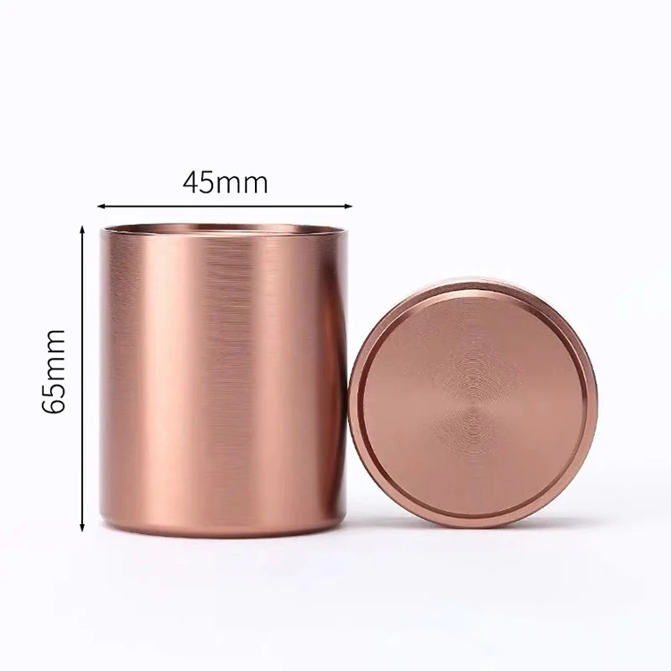 
Mini Titanium Alloy Sealed Gift Set Luxury Small Box Tea Tin 