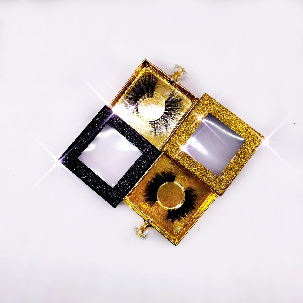 

25mm long 3d mink eyelash false lashes new style private label full strip eyelash custom box