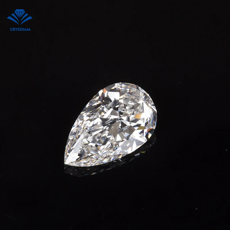 

CRYSDIAM Pear Cut VS1 lab grown loose diamond loose diamond vs1 small loose diamond