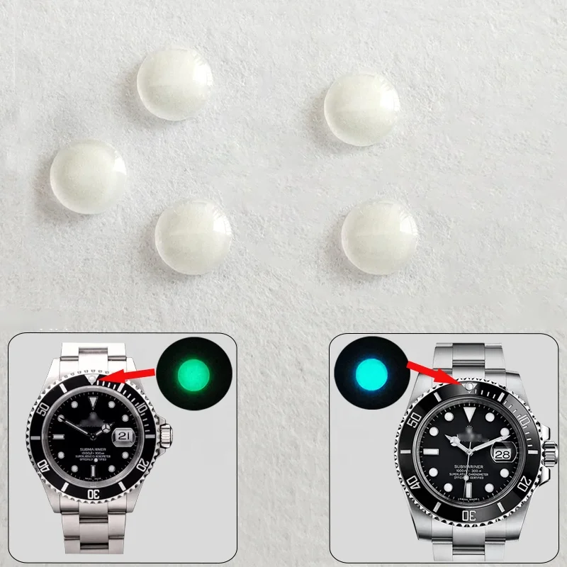 Luminous pearl sapphire glass at 12 For Ceramic bezel insert Spot watch parts fit 116610 vintage 16610 SUB Aftermarket
