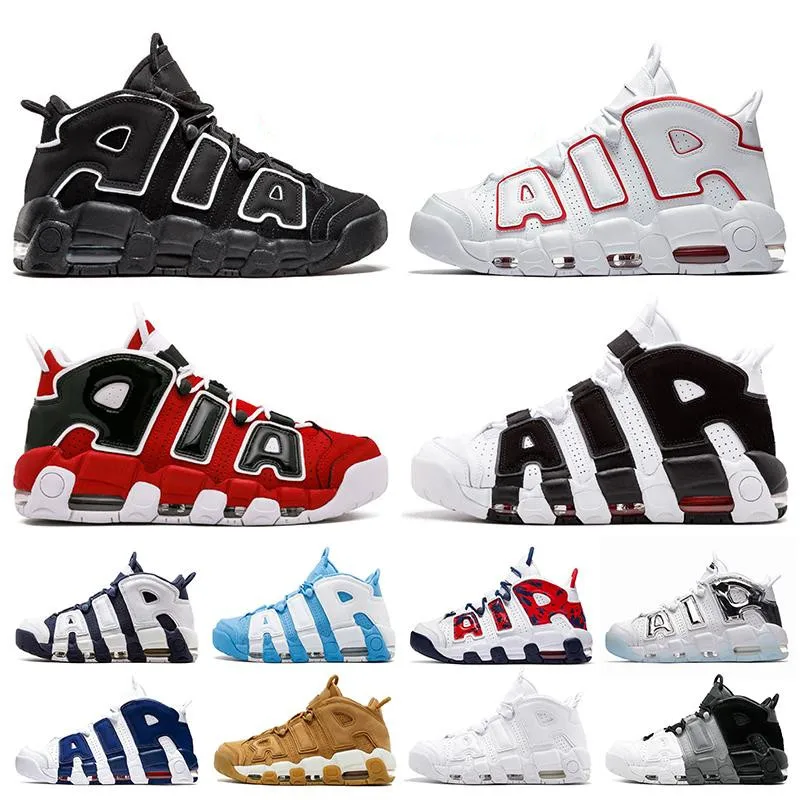 

2022 Hot Trendy Brand More Uptempo Mens Women Basketball Shoes Varsity Red Black Bulls Hoops Pack Sneakers Outdoor Sports Shoes