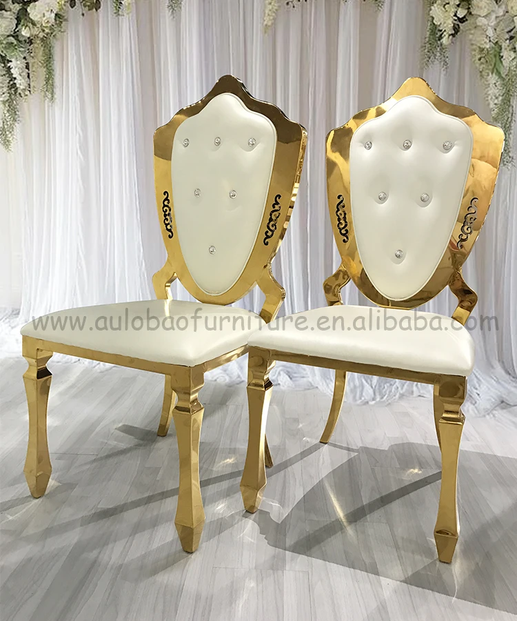 Modern Luxurious Furniture Golden King And Queen Throne Chairs For Sale