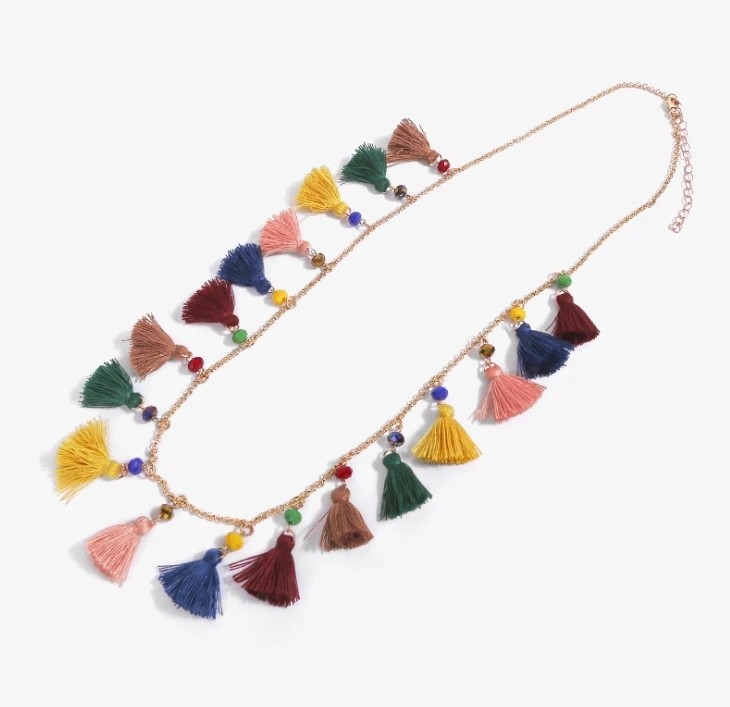 

2021 new tassel necklace retro new jewelry bohemian necklace wholesale