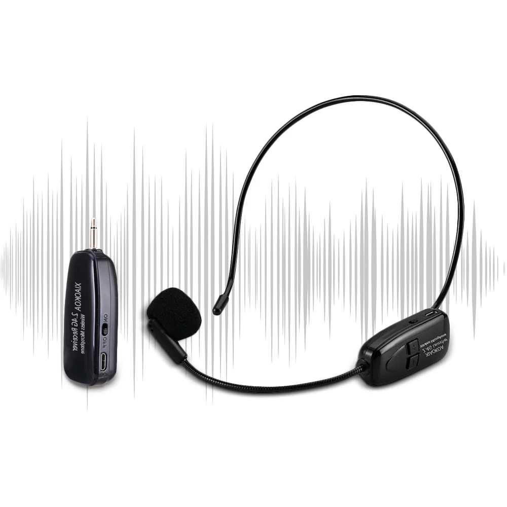 

Headphones With Microphone Wireless Mic 50m Transmission Headset And Handheld 2 In 1 Microphone For Mobile
