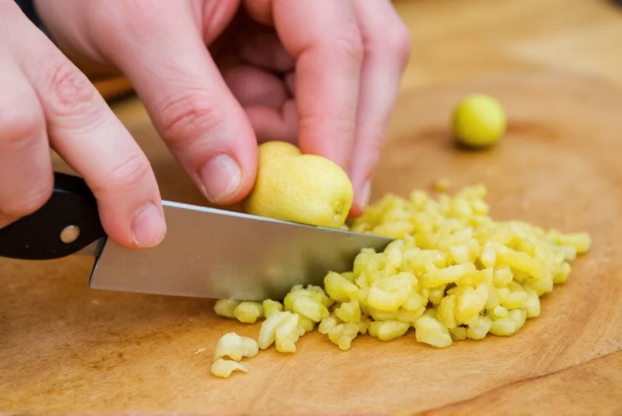 how to mince ginger