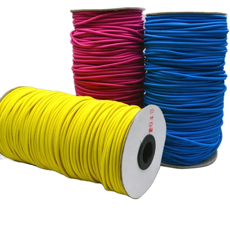 

wholesale all size grade colorful elastic cord shock cord bungee cord for garments TCCD03