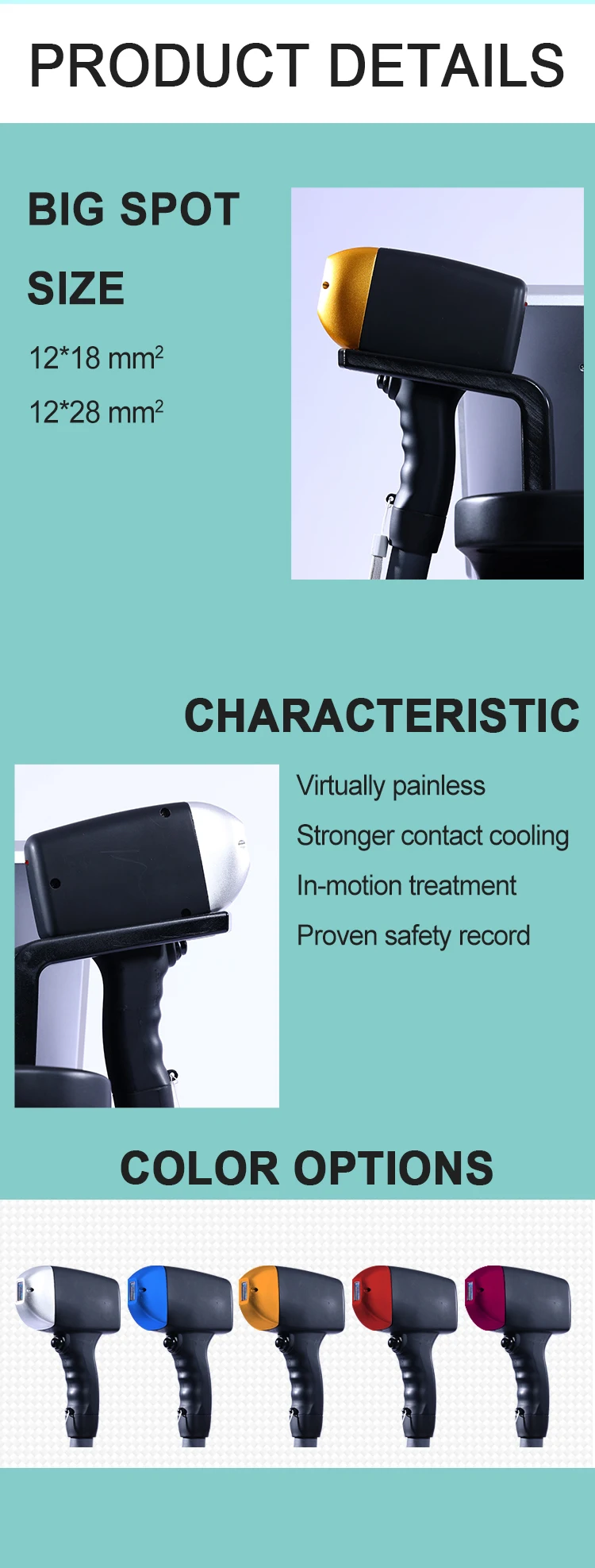 Laser hair removal machine