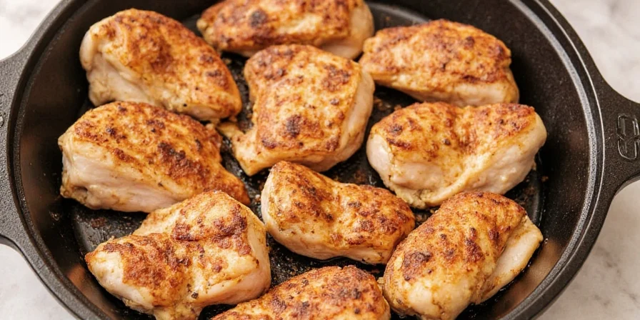 Chicken breast smoking inside a pellet grill