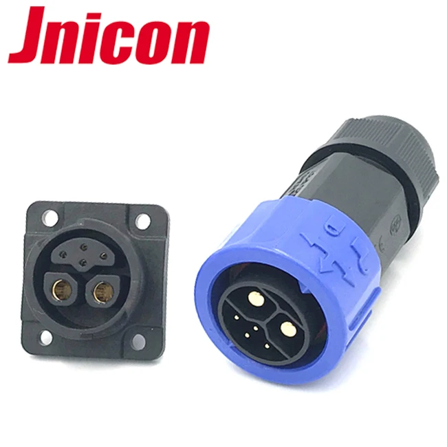 Battery connector 50A ip67 waterproof m23 6pin power connector for E