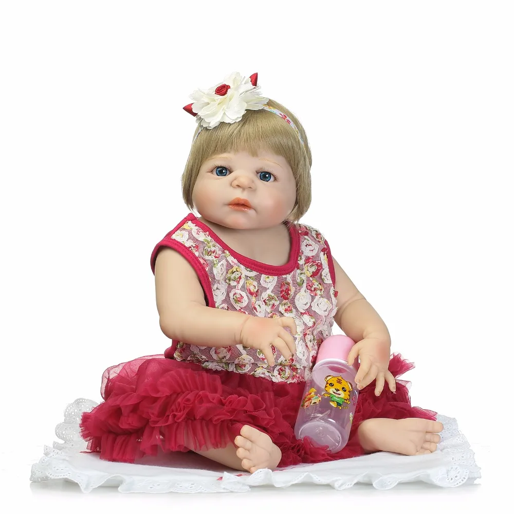 

NPK 22inch Brands 56cm full Silicone Reborn Dolls Lifestyle Bjd Princess Doll Reborn Toys For Girls Bebes Reborn