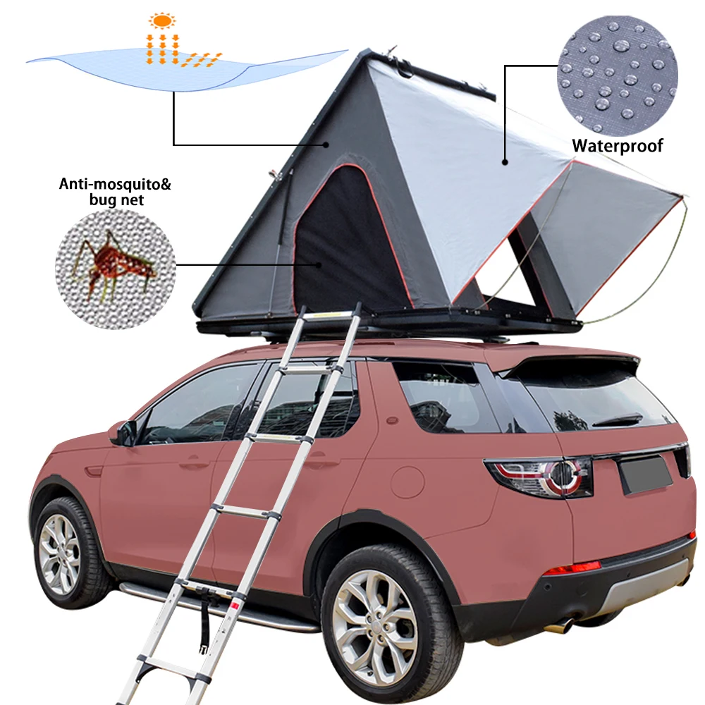

WILDSROF Aluminum Hard Shell Diagonal Car rooftop suv tent for Camping