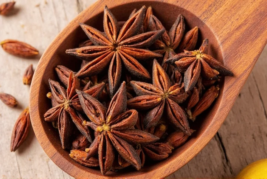 Star anise used in traditional Chinese medicine arrangement