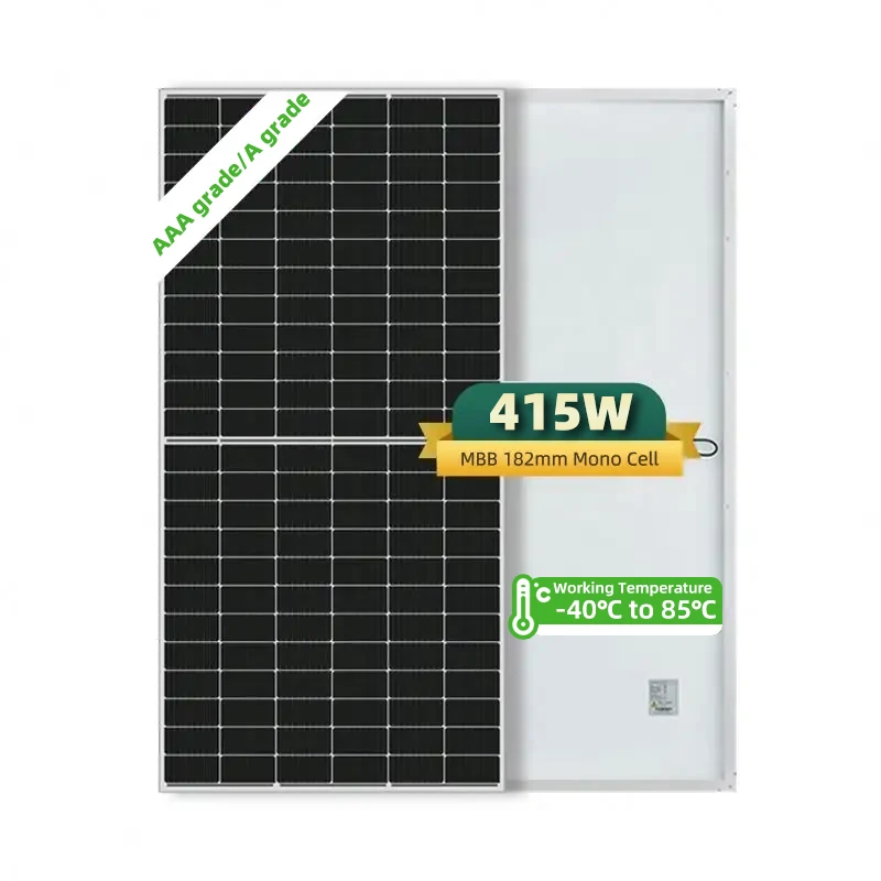 

EnergyCreative EU SA Free Shipping 415 Watts EU SA Warehouse A Grade 182mm Half Cell Solar Panels