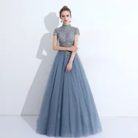 

Wedding gowns bridal gowns long lace toast dress high neck elegant