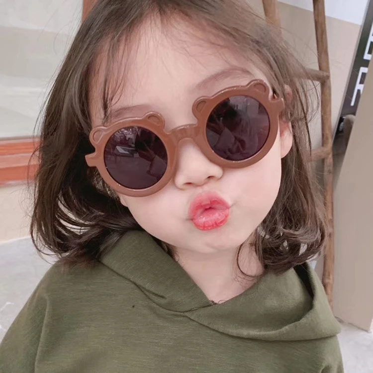 

Brown Bear Children's Sunglasses 2022 New Men Women Baby Cute Cartoon Shape Children Kids Sunglasses, 12 colors