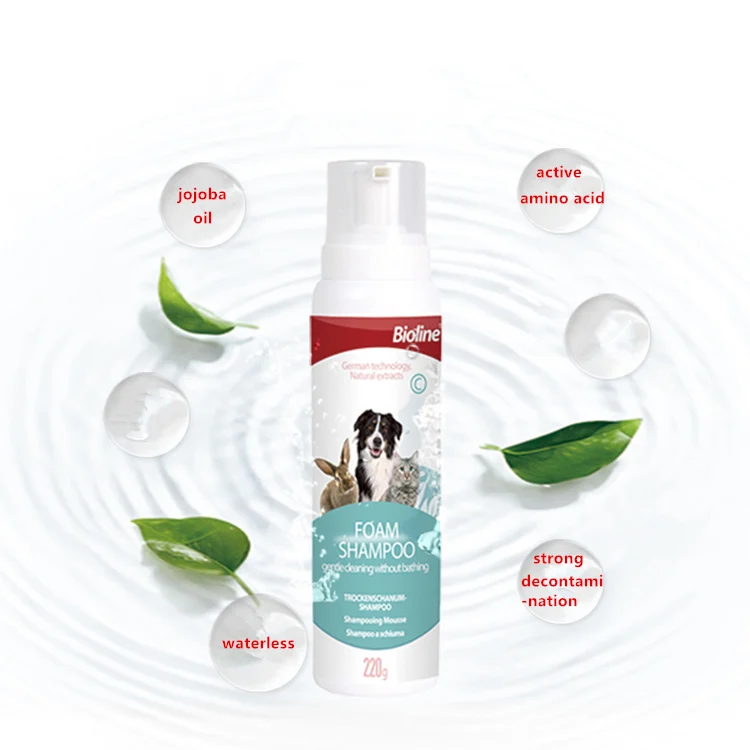 

Pet foam shampoo waterless shampoo for dog shampoo with high quality