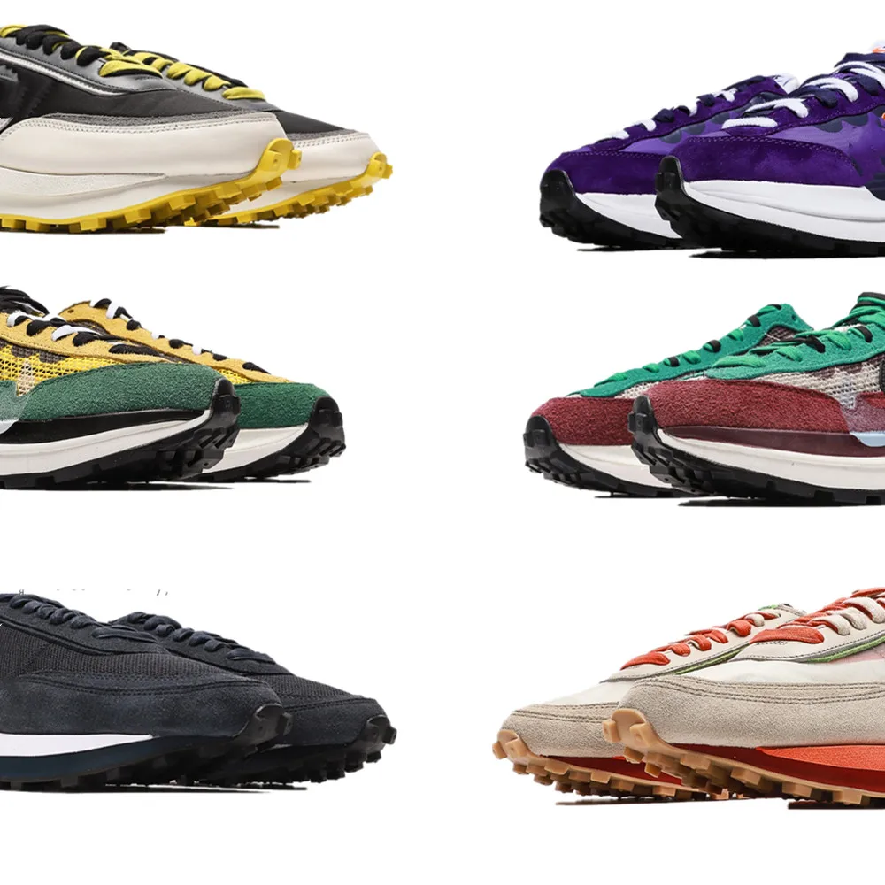

Wholesale top quality brand shoes original trademark 1:1 waffle x sacai