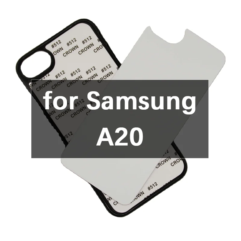 

Zhike for 2021 Funda Para Celular Coque Telephone White Clear Rubber Blanks PC TPU Samsung A20 2D Blank Sublimation Phone Case