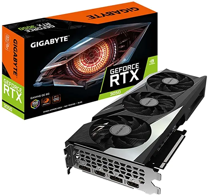 

Gigabyte Geforce RTX3050 Gaming OC 8GB GDDR6X 128Bit 3X WINDFORCE Fans cheap in stock GPU Video Graphics Card