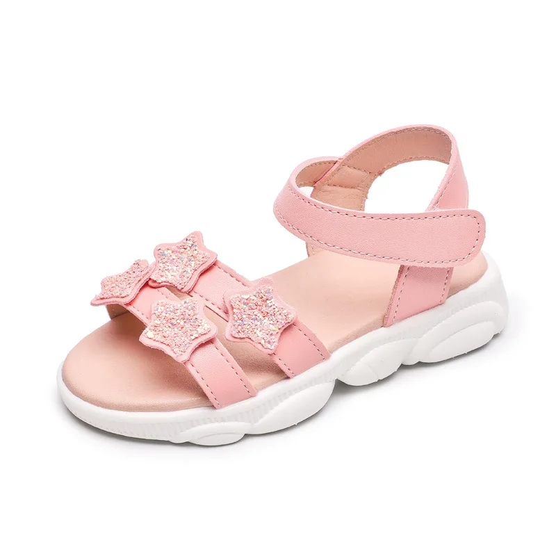 

Hot sale summer girls princess shoes soft sole baby school children beach sandals