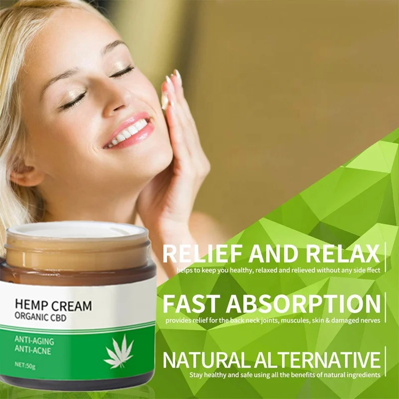 

Hot Sale Products Moisturizer Nourishing Organic Hemp Cbd Cream Dark Spot Remover For Oil Skin, Milk white