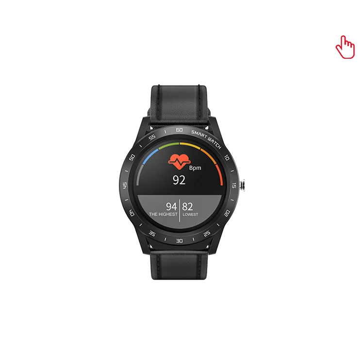 

Round Touch Screen Sport Waterproof Smartwatch L9 Pedometer Heart Rate Monitor Reloj Smart Watch