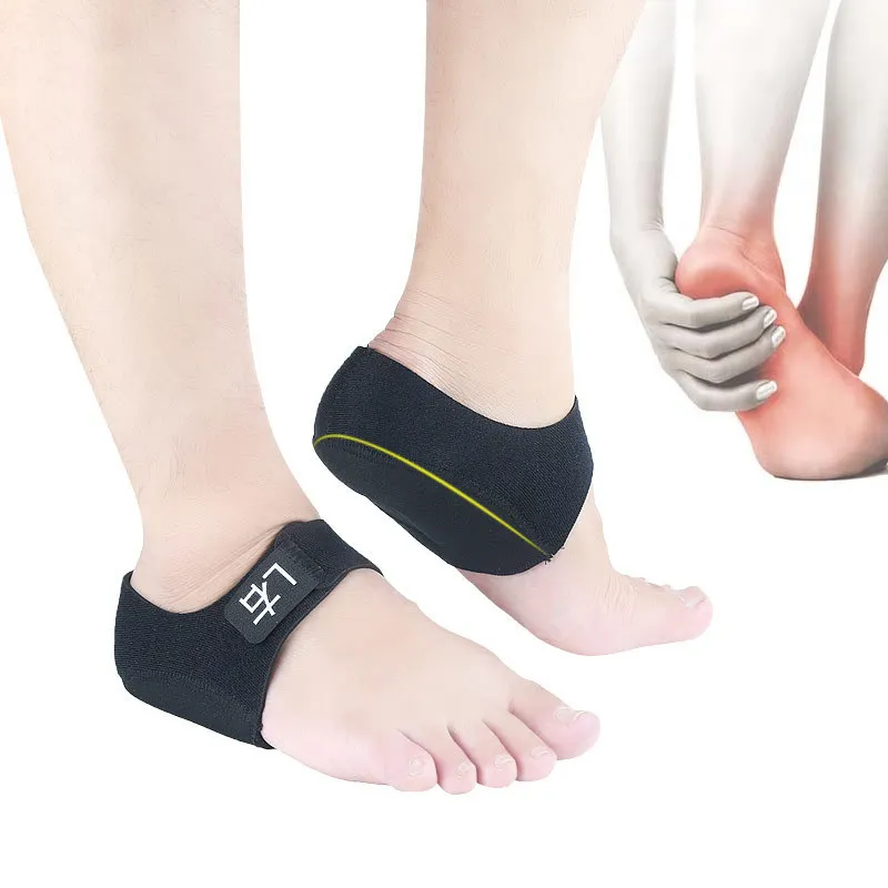 

Wrap Heel Foot Pain Arch Support Ankle Insole Arch Sleeve Plantar Fasciitis Breathable Heel Wrap, Black