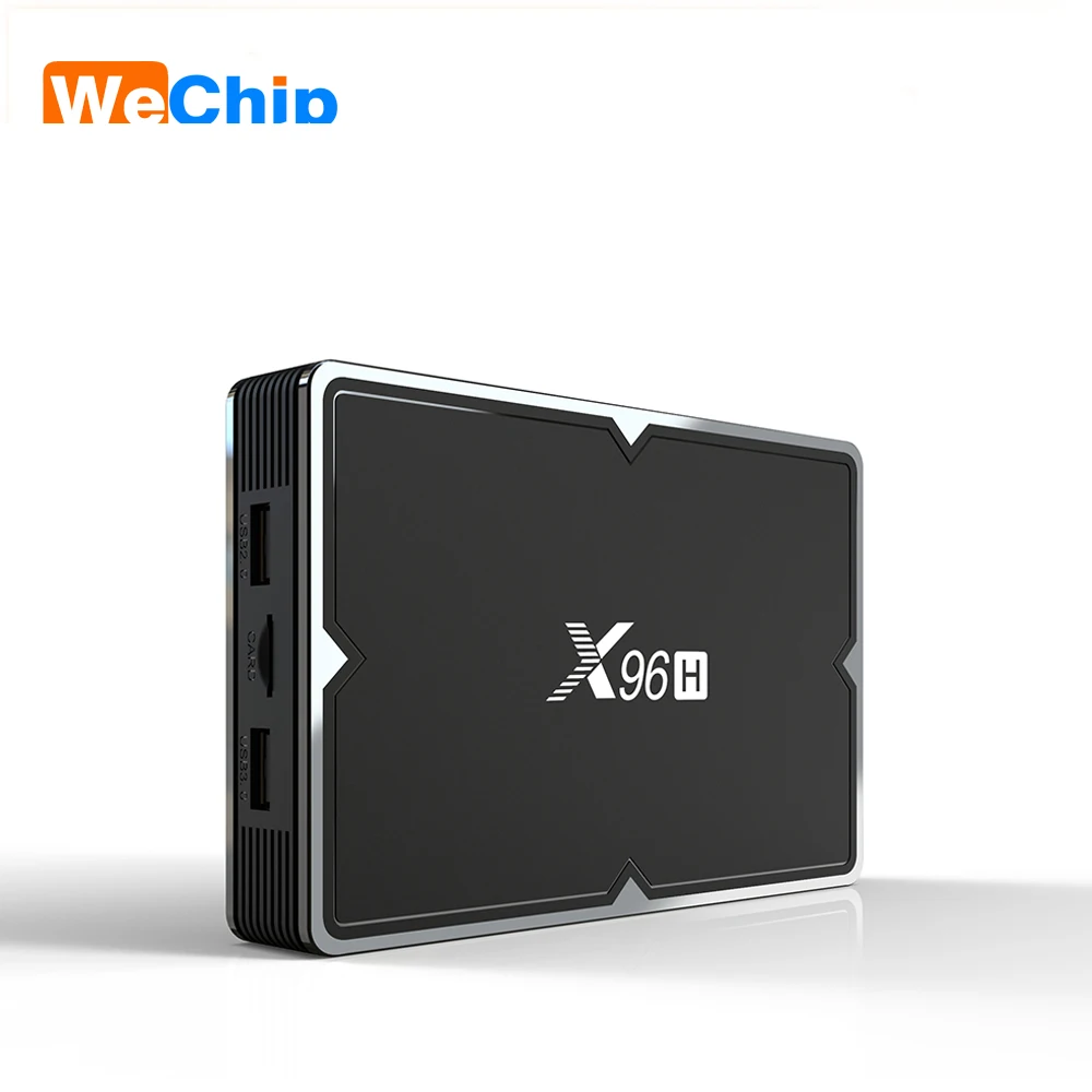 

X96H 6K Android 9.0 TV Box 4G 64G With Dual Band Wifi Support HDMI IN OUT Youtube Netflix IPTV Set top box, Black