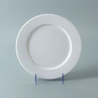 

Wholesale cheap price plain white round 8.25inch restaurant catering plastic melamine buffet dinner flat dishes plates