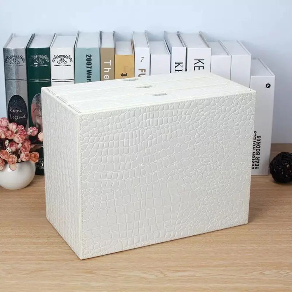 
Desktop file cabinet drawer high quality office supplies leather white file storage cabinet data file cabinet 