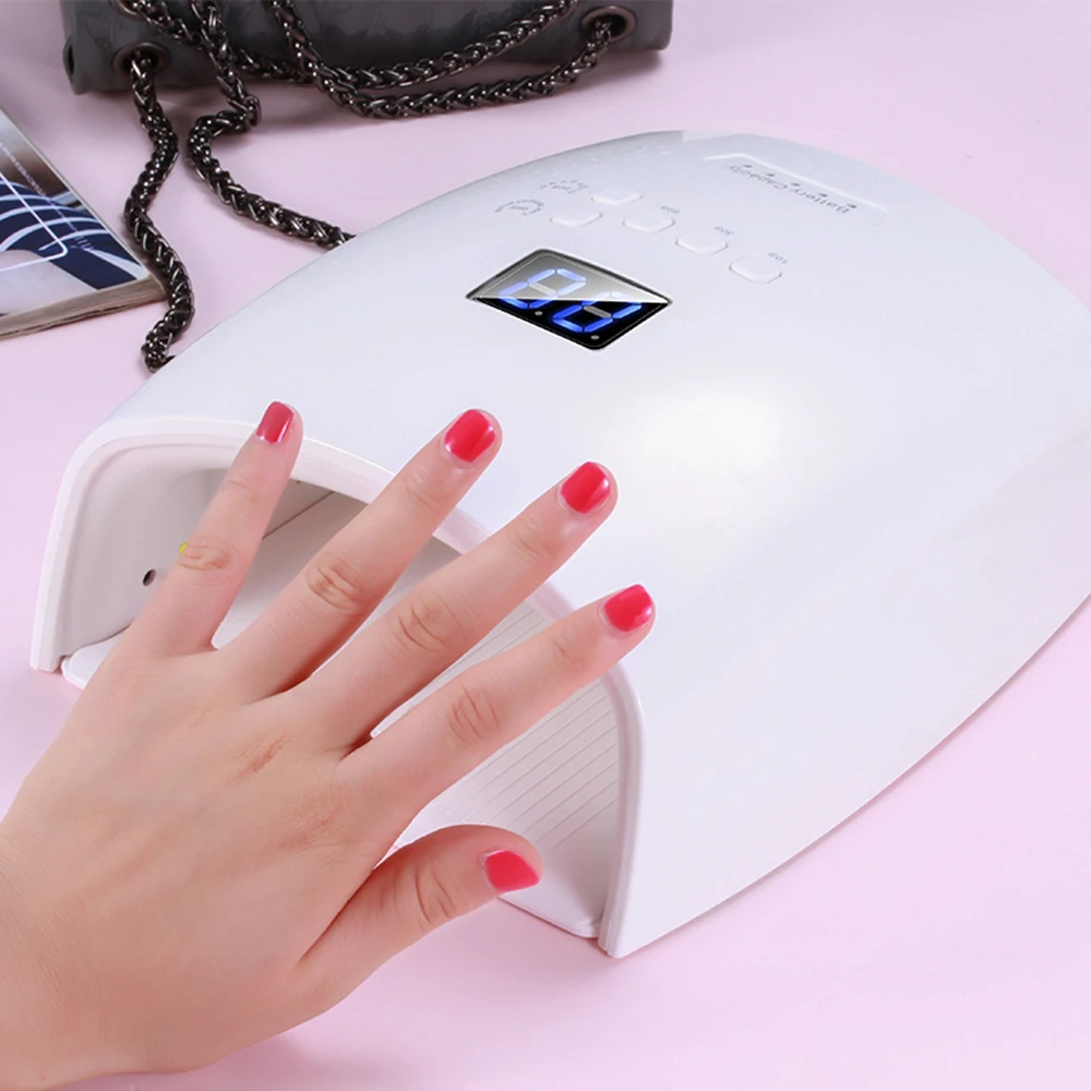 

48W rechargeable 7800mah Nail Dryer Machine UV LED Lamp Portable Gel Varnish Dryer 30 LEDS Lamp Nail Art Tools