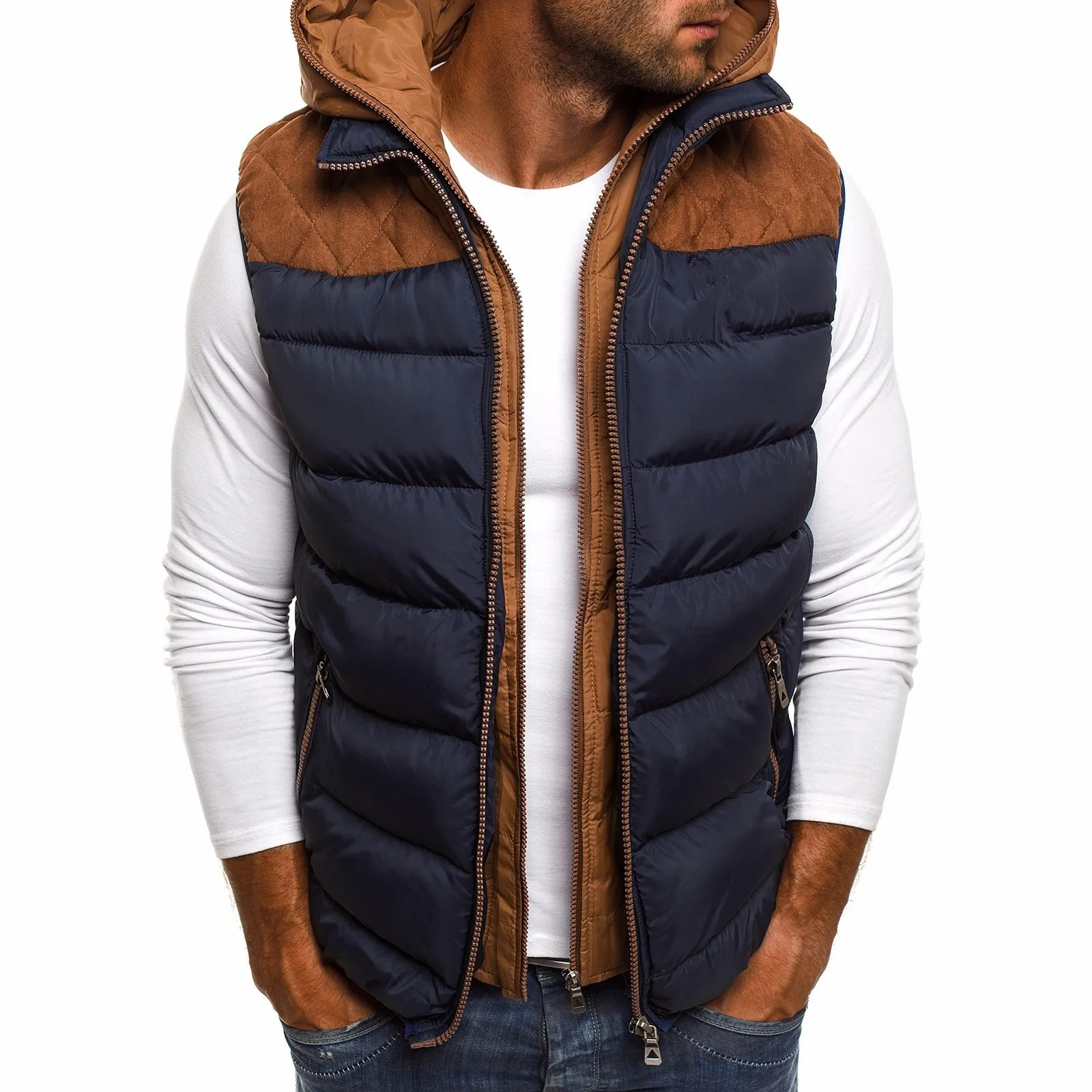 

New style of autumn and winter brings hat man vest