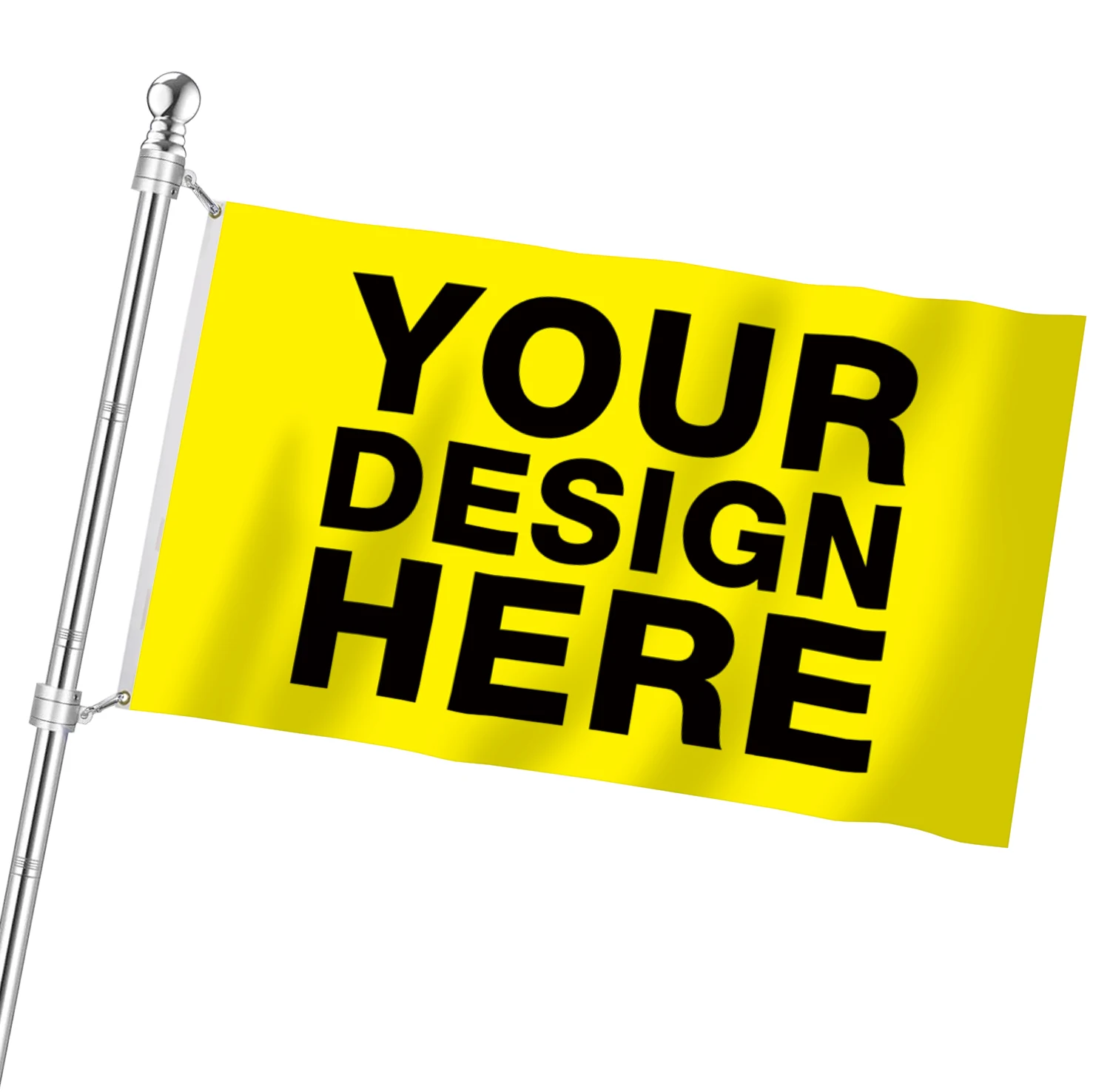 Wholesale Optional Size Digital Printing 3x5 ft Outdoor 100% Polyester Advertising Flags Banner Custom Flag logo