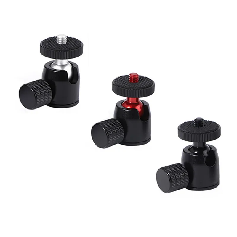 

ZMEZ Stud Screw Mini Flash Photography Hot Shoe Qzsd Q10 Professional Metal Tripod Camera Ball Head