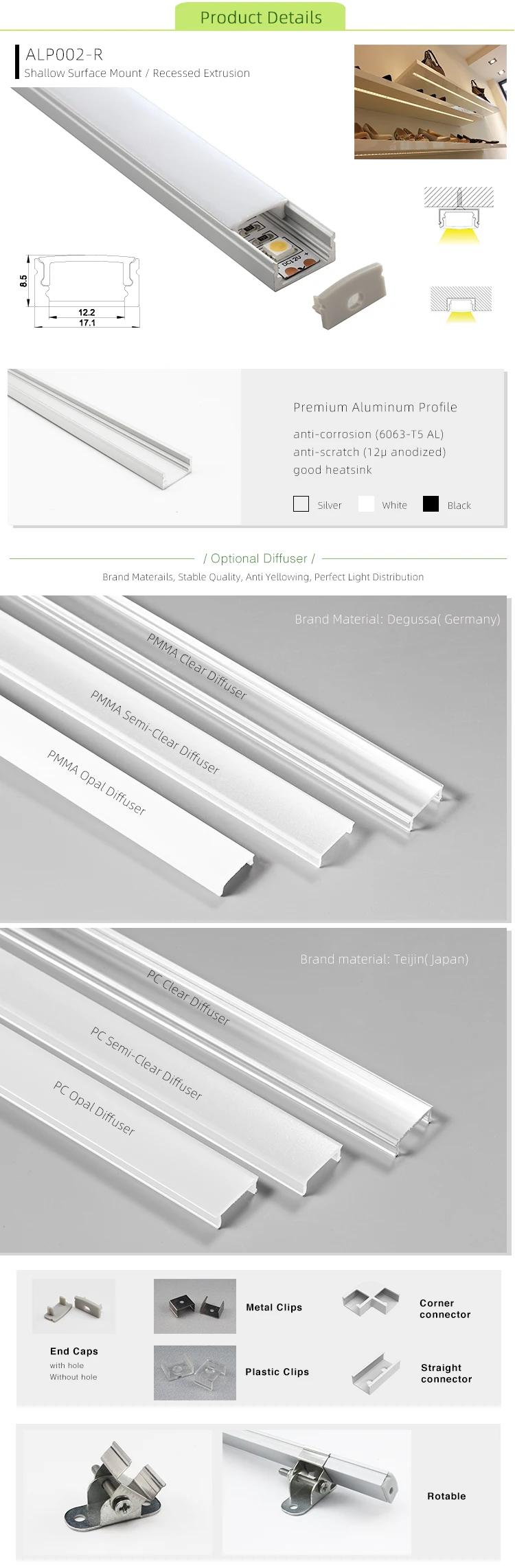 slim under cabinet lighting on Super Slim 8mm Aluminum Led Profile For Cabinet Lighting View Surface Mounted Led Profile Without Flange For Decoration Light Product Details From Ledluz Co Ltd On Alibaba Com